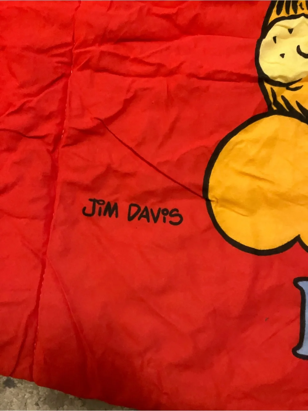 Garfield Nap Attack Sac Sleeping Bag - Red & Yellow